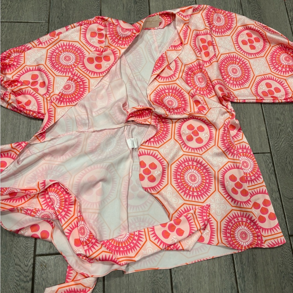Porto D Almas Wrap Dress Size Medium - Picture 4 of 7